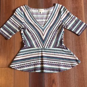 Anthropologie peplum top